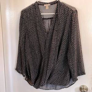 Silky sheer Loft blouse